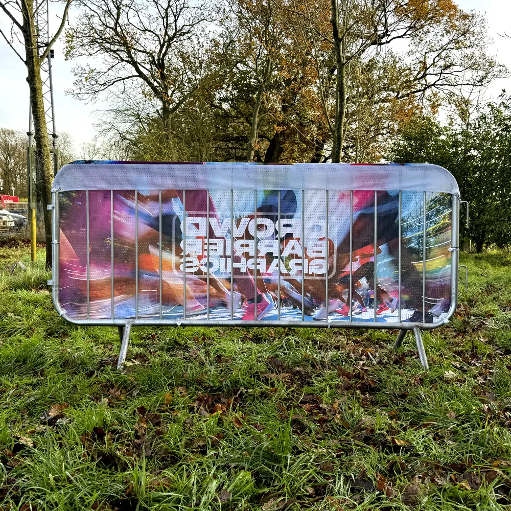 Crowd Barrier Graphic (AirMesh Fabric Jacket, Single-Sided, Rear)