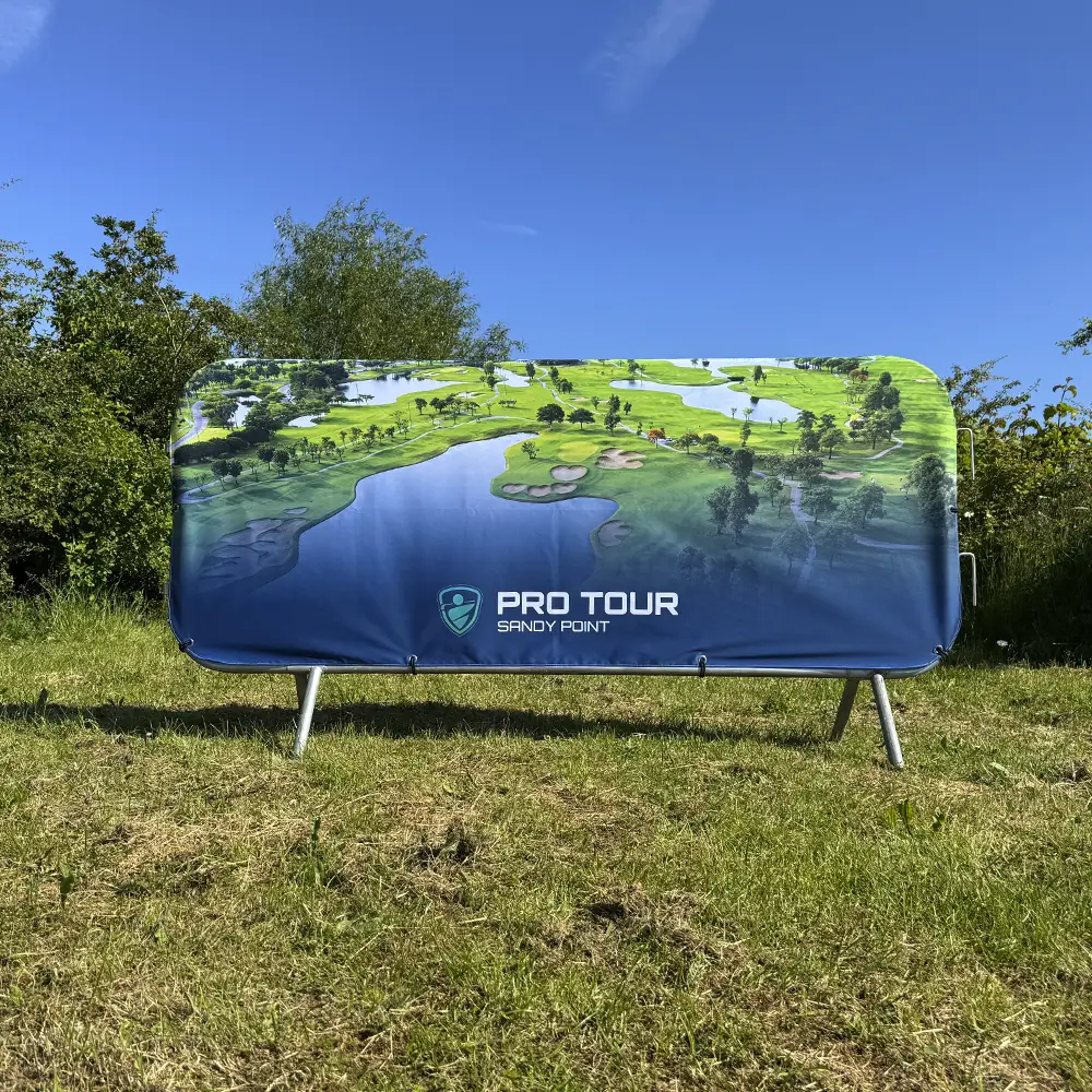 Crowd Barrier Graphic (Fabric Jacket, 2300mm Barrier, Double-Sided, All Rounded Corners)