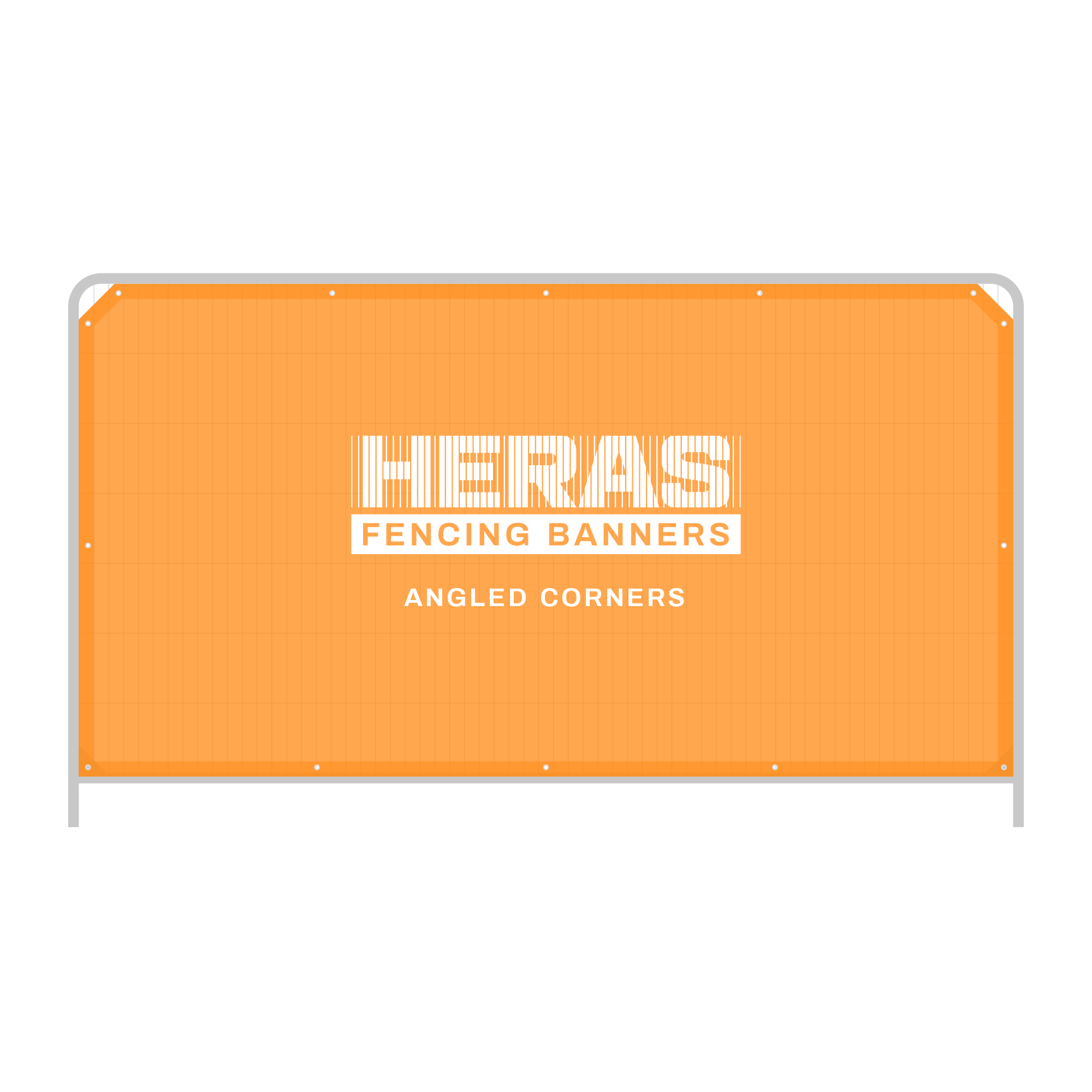 Heras Fencing Banners (Round Top Corners)