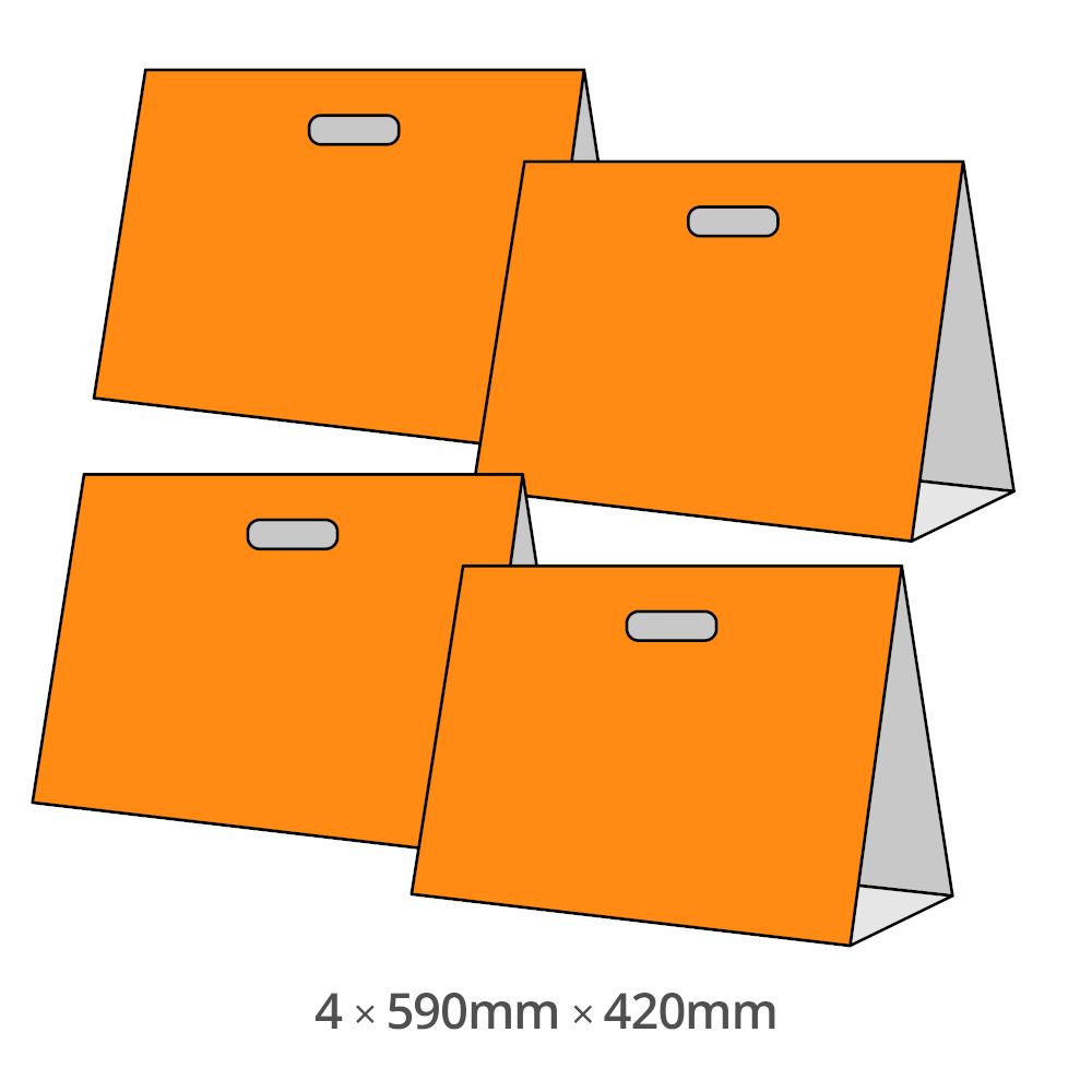 A-Board Pack (4 � 590mm � 420mm) Illustration