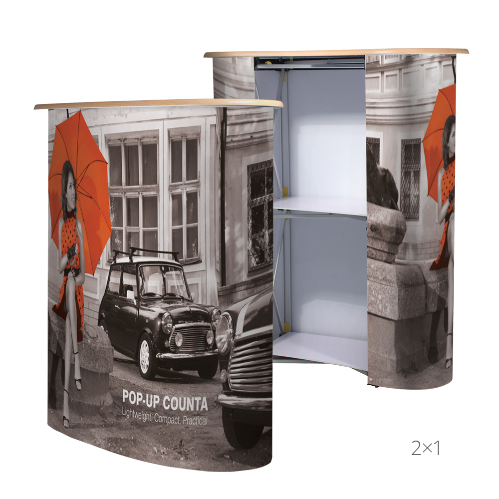 Pop-Up Counter 2x1 Front & Back