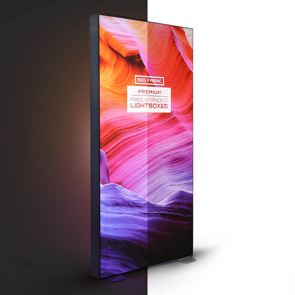 SEG Fabric Premium Free-Standing Lightboxes (Lights Split)