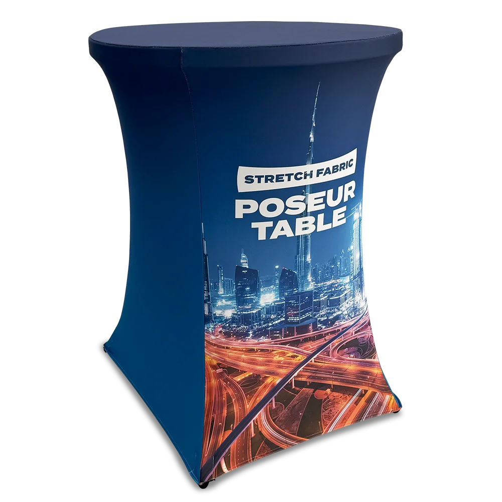 Stretch Fabric Poseur Table